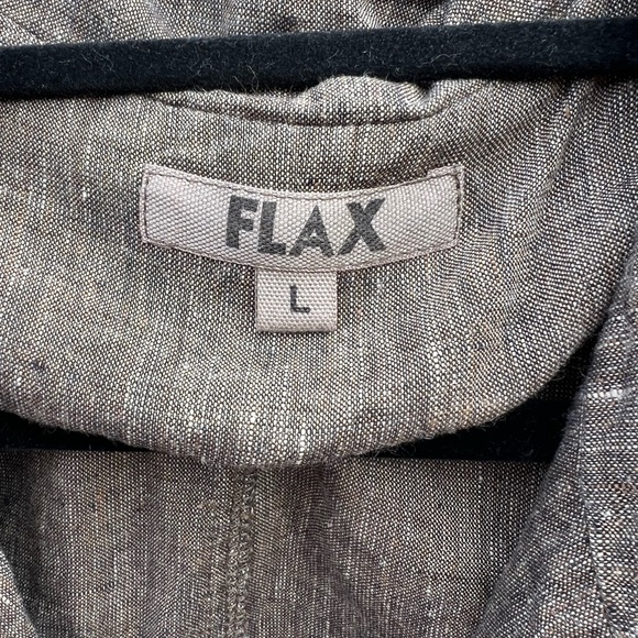 Flax Linen Blazer Top Large - Picture 4 of 6